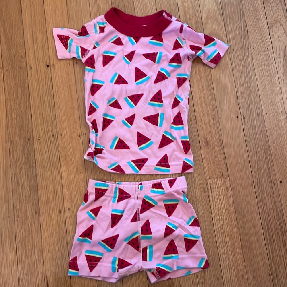 Hanna Andersson Kids Short John Pajama - Watermelon! Size 3 or 90cm